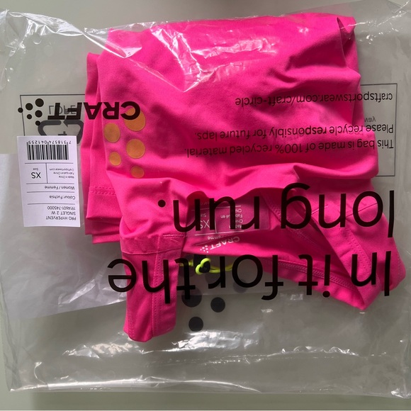 Craft Hypervent Running Pro Racerback Top SMALL Pink Fuschia - Picture 4 of 4